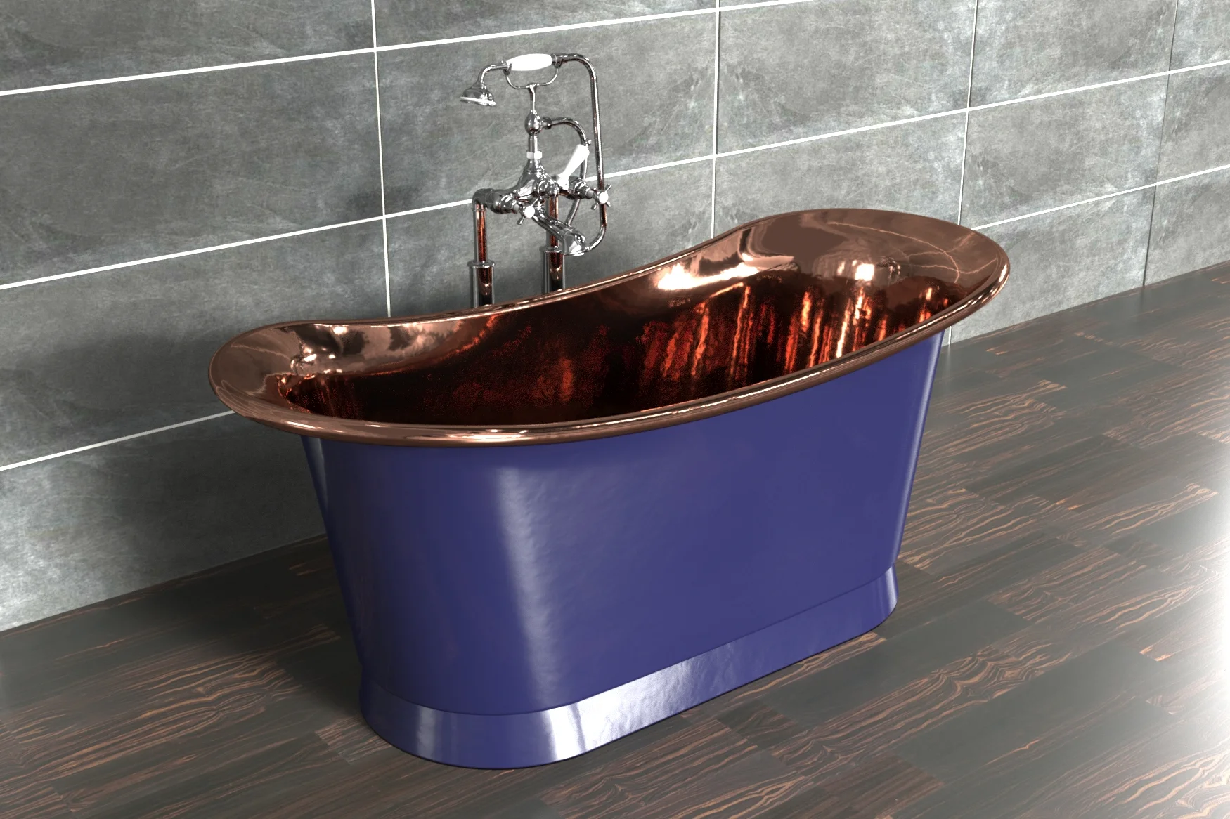 William Holland Bateau bath in RAL Colours finish