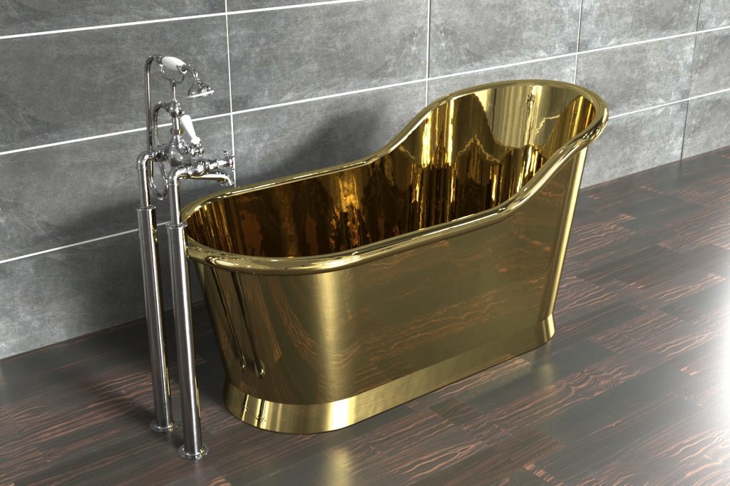 Brass Slipper Freestanding Bath