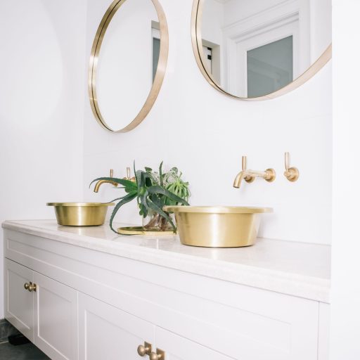 Brushed Brass Orlo Basin with Brushed Brass Interior