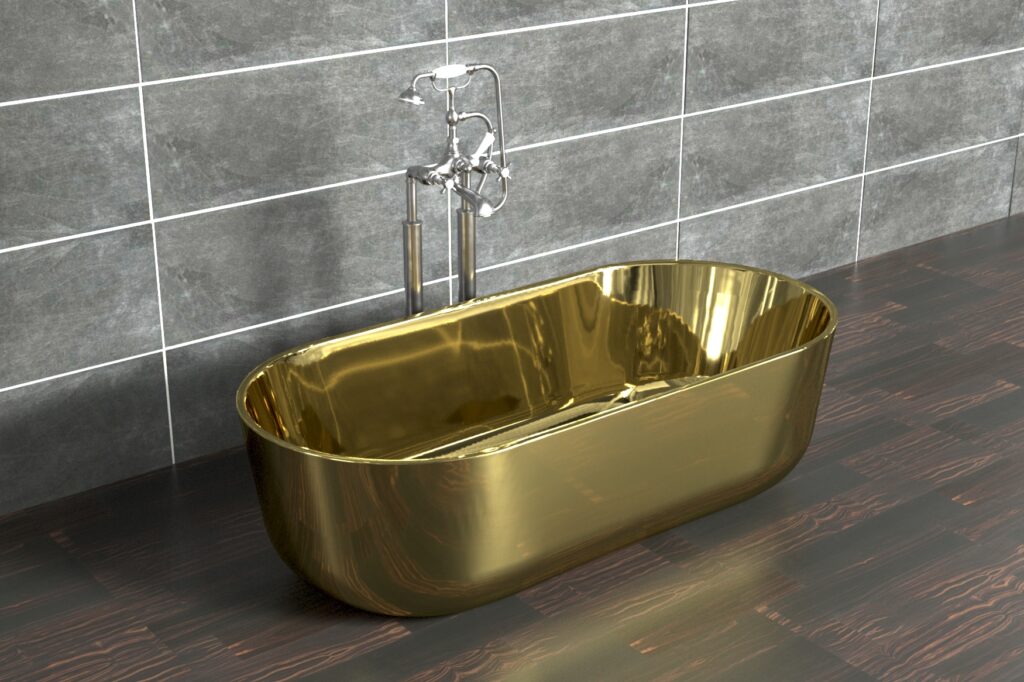 Brass Balaena Freestanding Bath