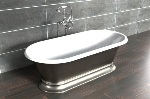 Delphina Bath with interior finish in White Enamel