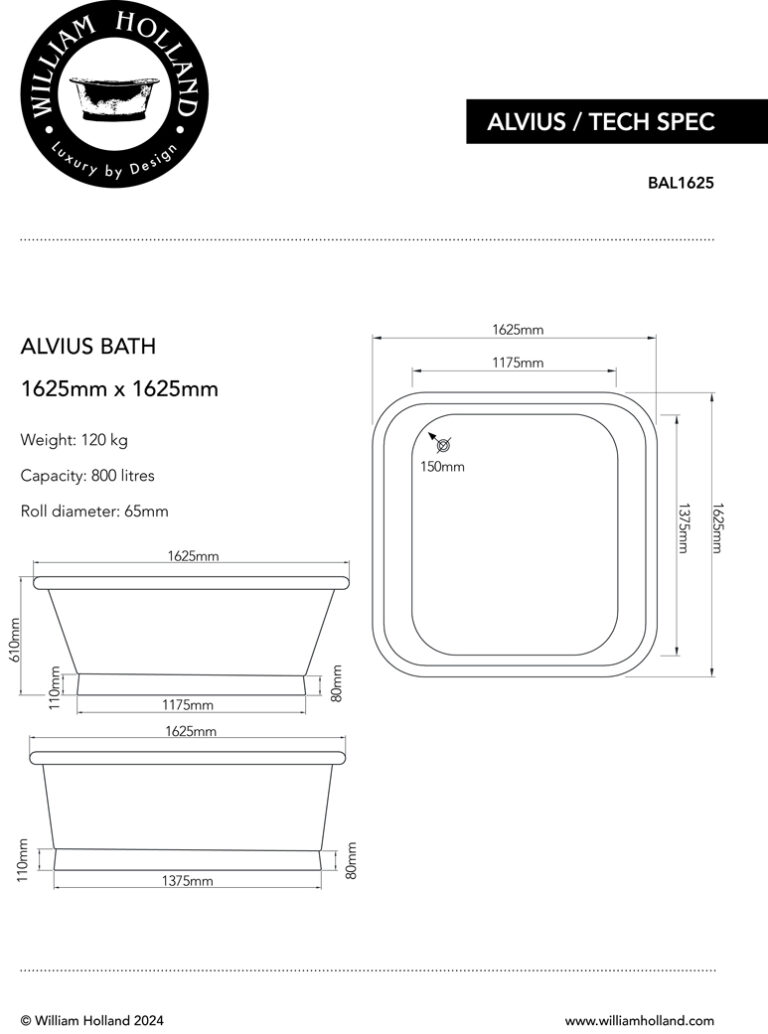 Alvius Bath Spec